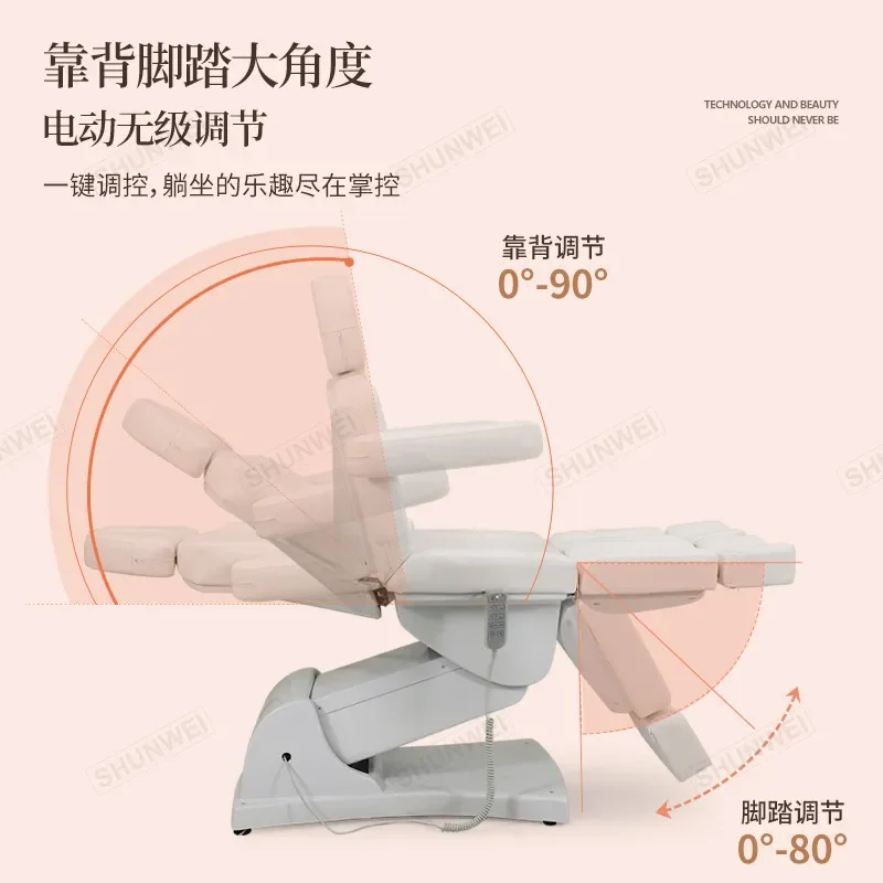 Electric Split Leg Massage Bed Multi Functional Lifting Physiotherapy Orthopedic Chiropractic Beauty Table for Use