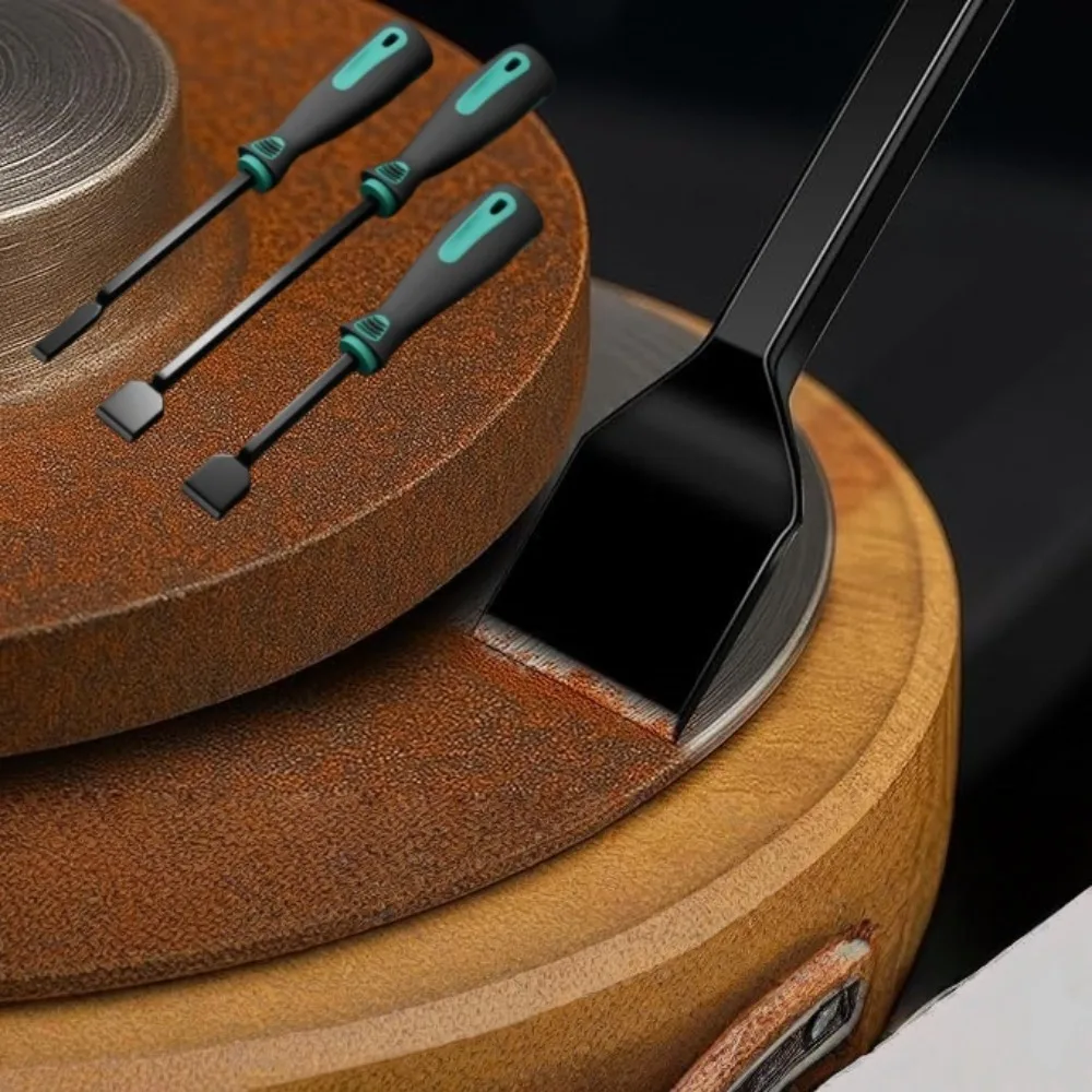 

3pcs Motorcycle Gasket Steel Scraper Rust Nonslip Handles Car Engine Cleaning Oil Cylinder Scraper Auto Repair Specialized Tools