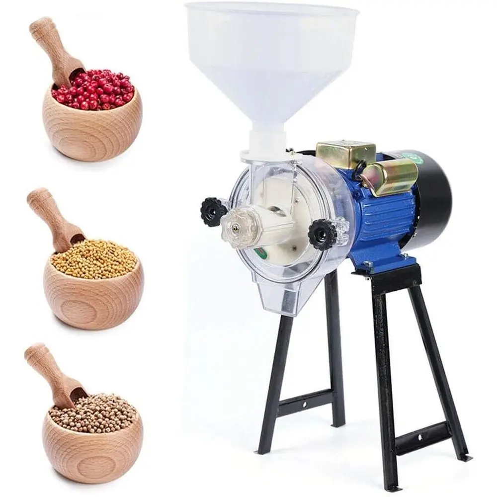 

Soybean Grinder hine Soy Milk Maker Mill 110V 2.2KW Electric Grain Wet eed lour Milling hine or Rice Corn Wheat With unnel (B)