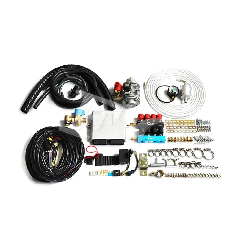 Dual Fuels CNG Conversion Programming High Pressure 8 Cylinders Ngv Kit Sequential  System for V8 Car Engine