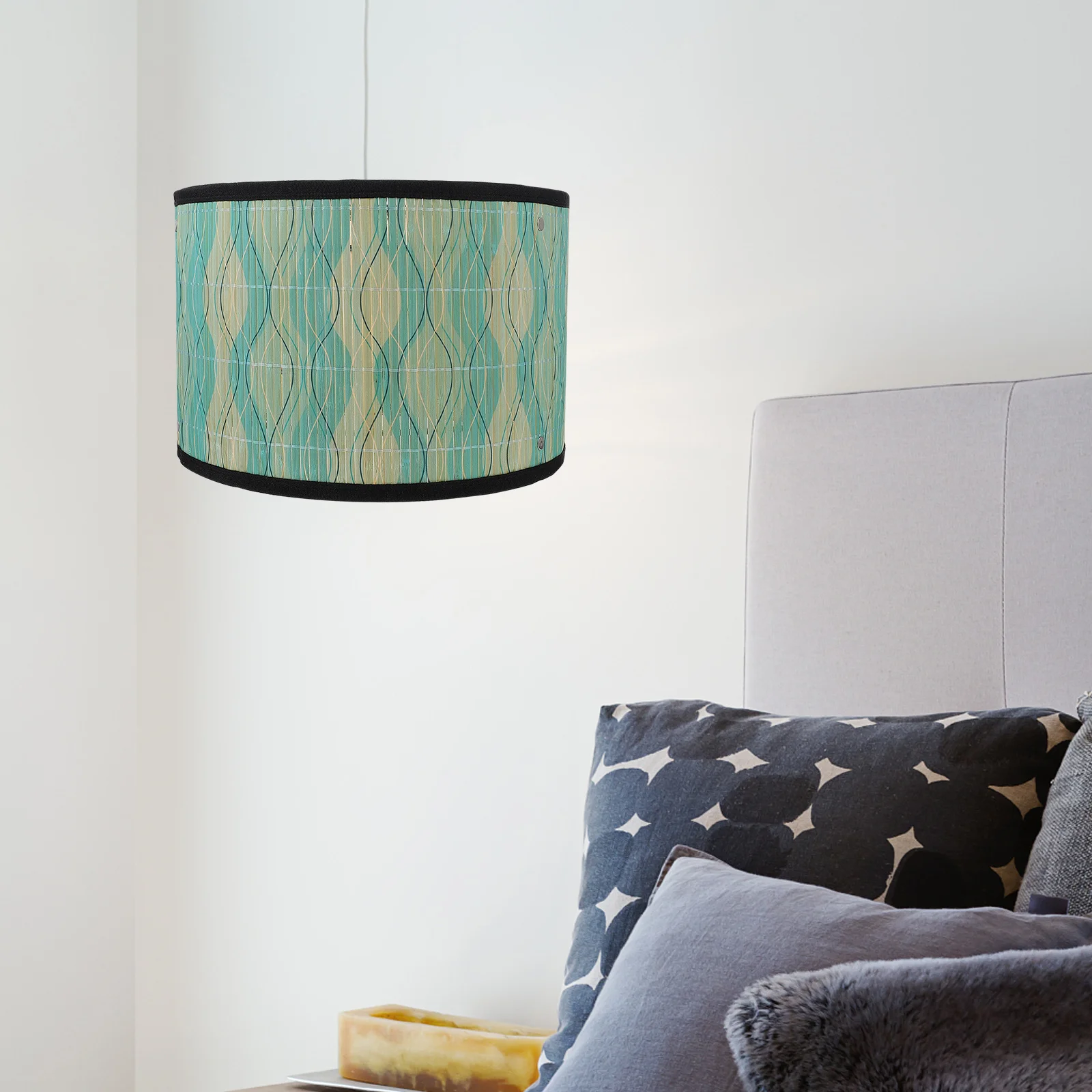 

1Pcs Bamboo Lampshade Japanese Style Modern Decorative Light Cover Ceiling Lamp Shade Art Light Accessory Bamboo Color Lampshade