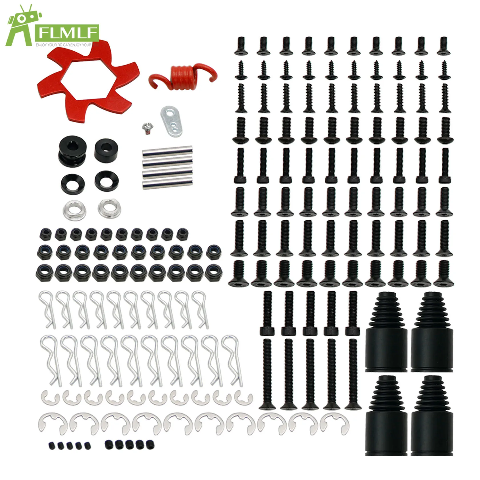 Big Reparing Tool Bag with All Kinds Screws/clips Set for 1/5 HPI ROFUN BAHA ROVAN King Motor BAJA 5B 5T 5SC Rc Car Toys Parts