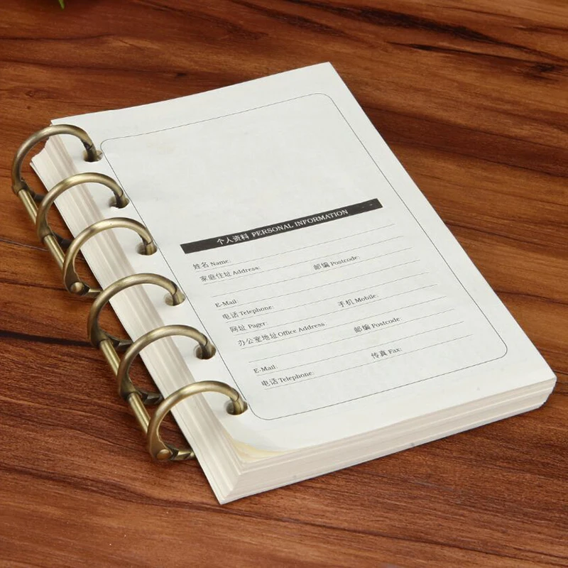 2 Stück Ringbinder-Clips, abnehmbare Schnalle, lose Blätter, 3 Ringe, Metall-Bindungsclips, Büro- und Schulbedarf – Detail 4
