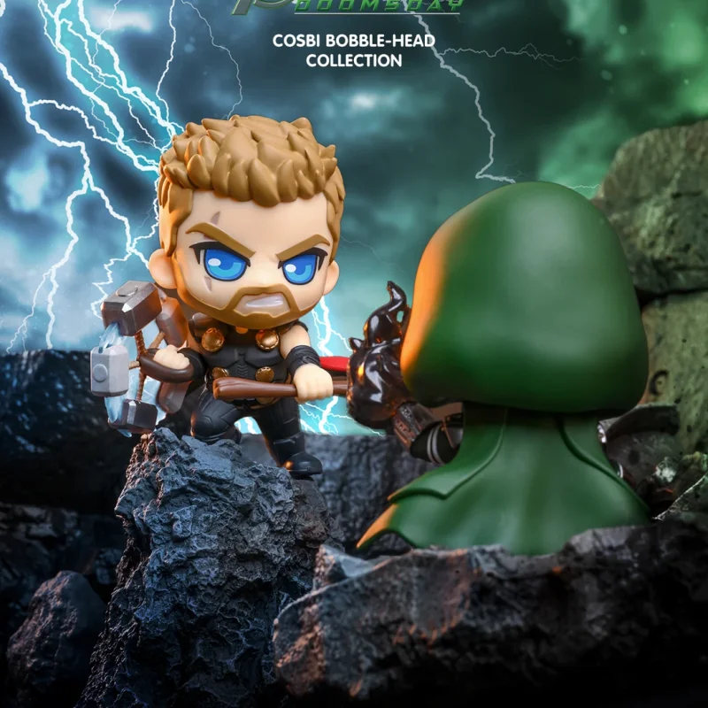 Original Hot Toys Marvel Avengers Cosbi Bobble-Head Collection Blind Box Collectible Action Figure Hot Movie Peripheral Ornament - view 3