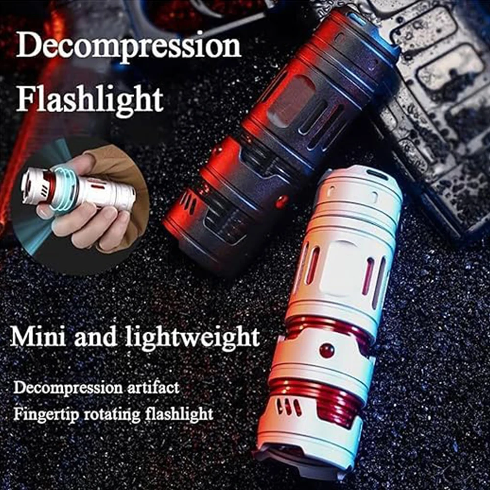 

Multi-Functional Spiral Decompression Mini Bright Flashlight Mini Rechargeable Led Flashlight Waterproof Rechargeable Flashlight