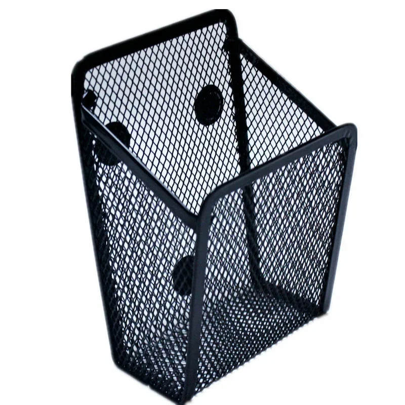 For School Office Desktop Organizer Stationery Metal Hollow Pencil Holder Ruler Pen Pencil Storage Box Stand Container