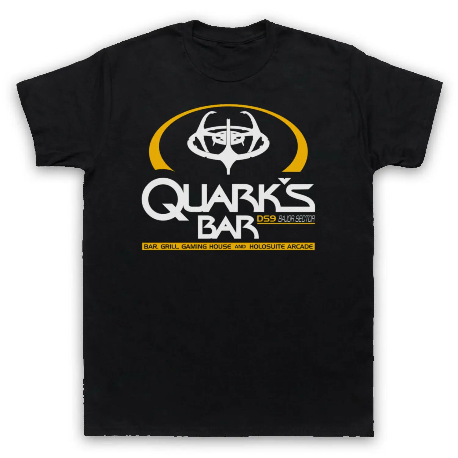 تي شيرت 2025 بيع جيدًا في الصيف تي شيرت قطني STAR TREK DEEP SPACE NINE DS9 QUARK'S BAR BAJOR