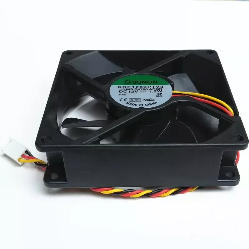 for SUNON KDE1209PTV3 9025 9225 9CM Built-in Fan 12V 1.2W Hydraulic Bearing 3-Wire New