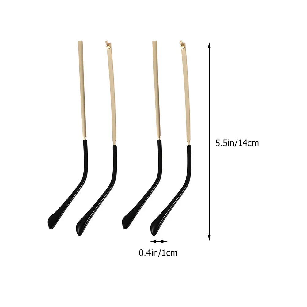 2Pairs Metal Eyeglasses Arm Legs Replacement Universal Glasses Arms Easy Install Glasses Repair Kit Eyeglasses Parts