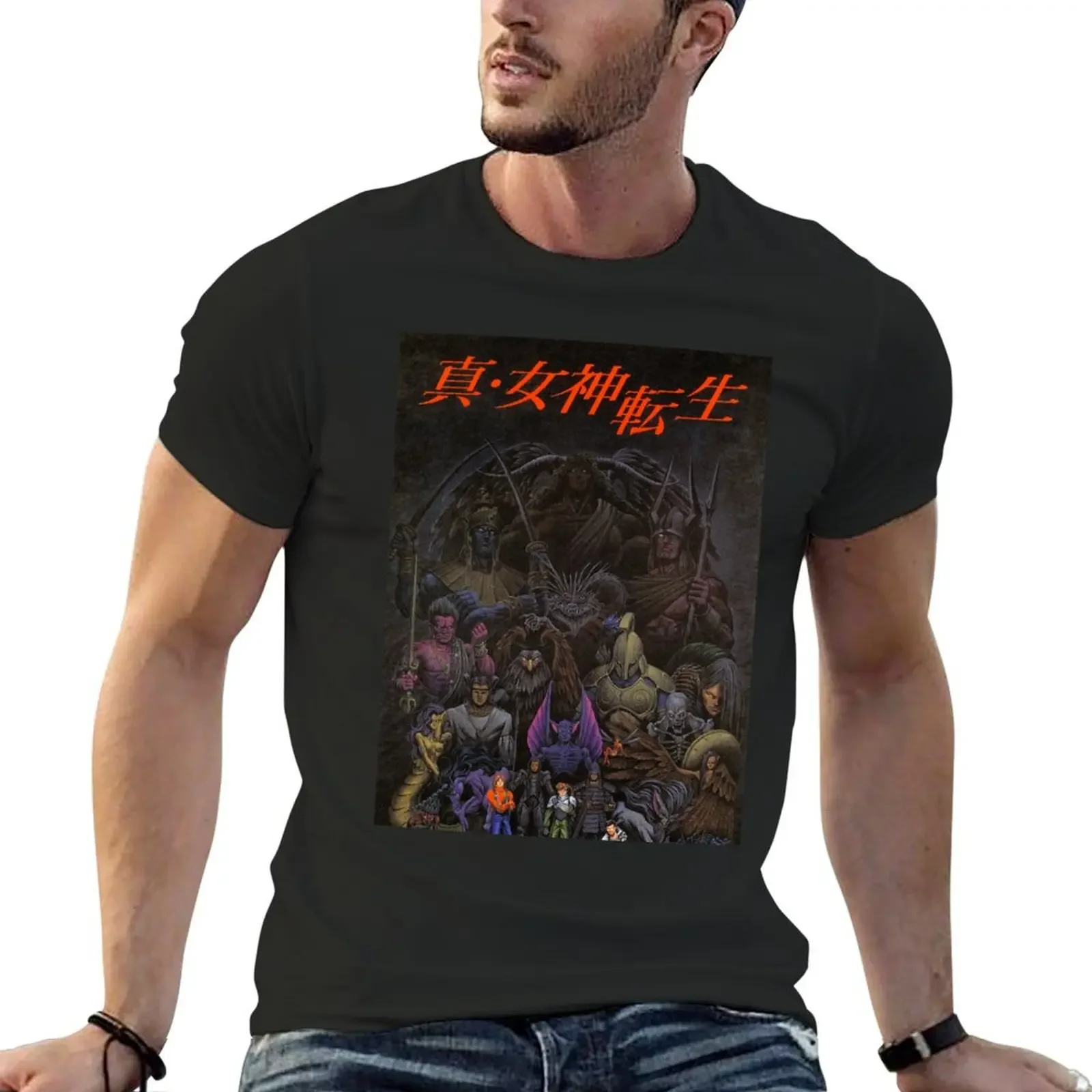 SMT Repro Poster T-Shirt designer shirts anime clothes summer tops Men's cotton t-shirt