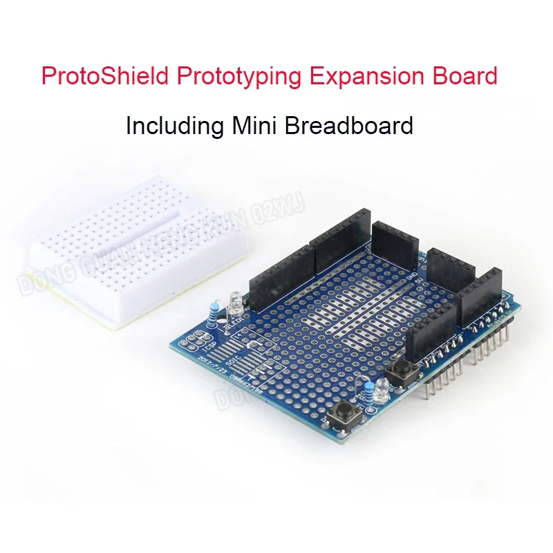 

UNO Proto Shield Expansion Board + SYB-170 Mini Breadboard Development Kit for Arduino Prototyping/Circuit Testing