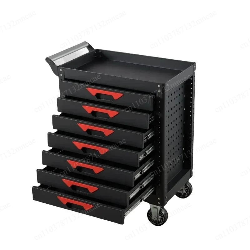 For Home and Garage 7 Drawers Tool Trolley Knock Down Style Metal Storage Organizer