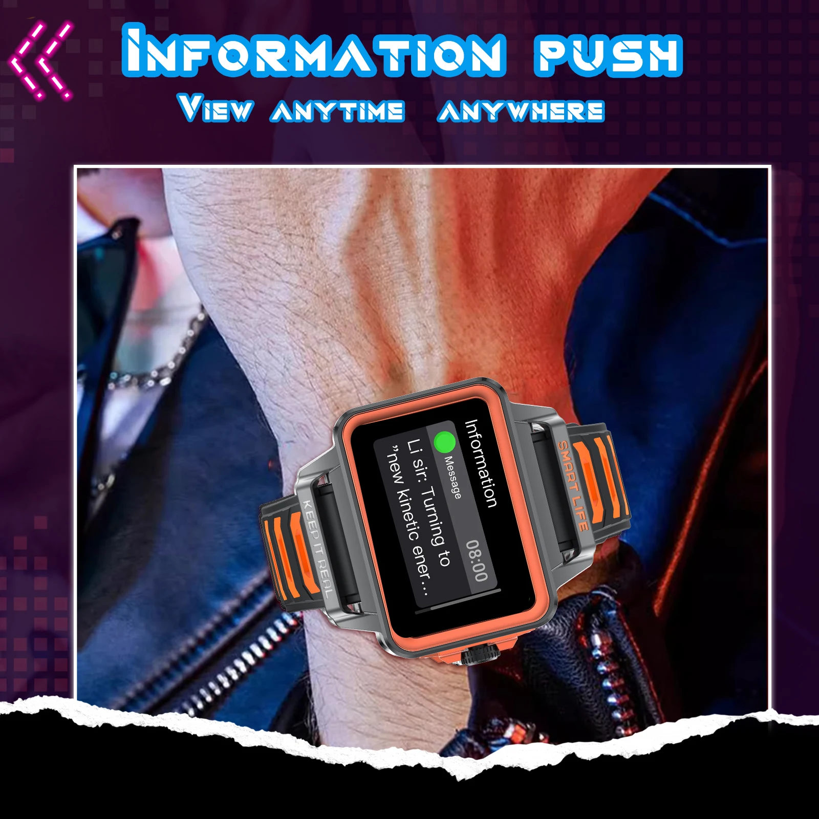 Akıllı saat, çok spor modu, ko - Smartwatch Watches Wallpaper incelemesi ve fiyatı