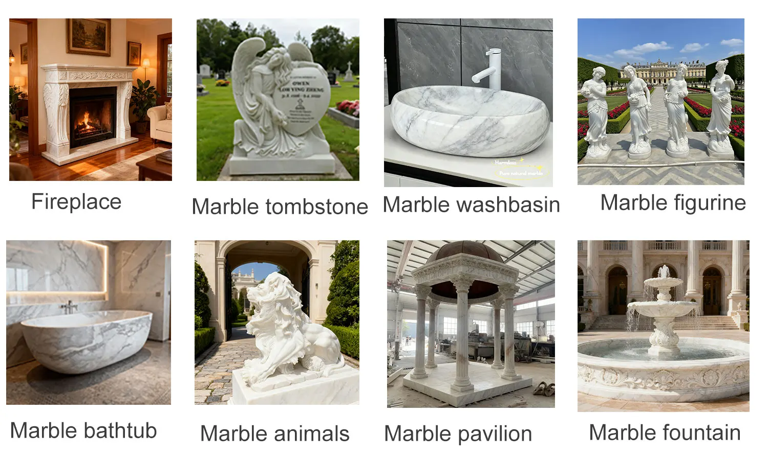 Custom White Marble Mantel Fireplace Modern Luxury Surround Marble Fireplace for Villa Hotel Decoration - view 6