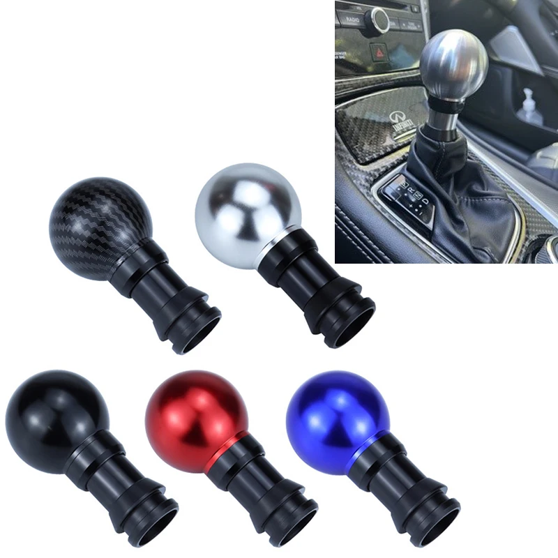 Aluminum Automatic Car Gearbox Handles Gear Shift Knob Stick Lever Head for Infiniti G25 G37 FX35 QX70 Press down to unlock