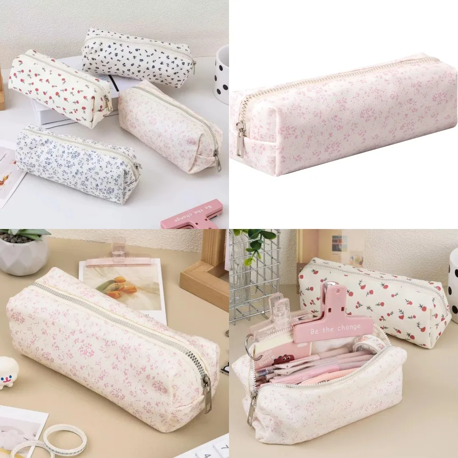 

Милый пенал, эстетический студенческий пенал, сумка для монет, ручка, косметичка, офисный органайзер для канцелярских принадлежностей для школы подростков с Pi