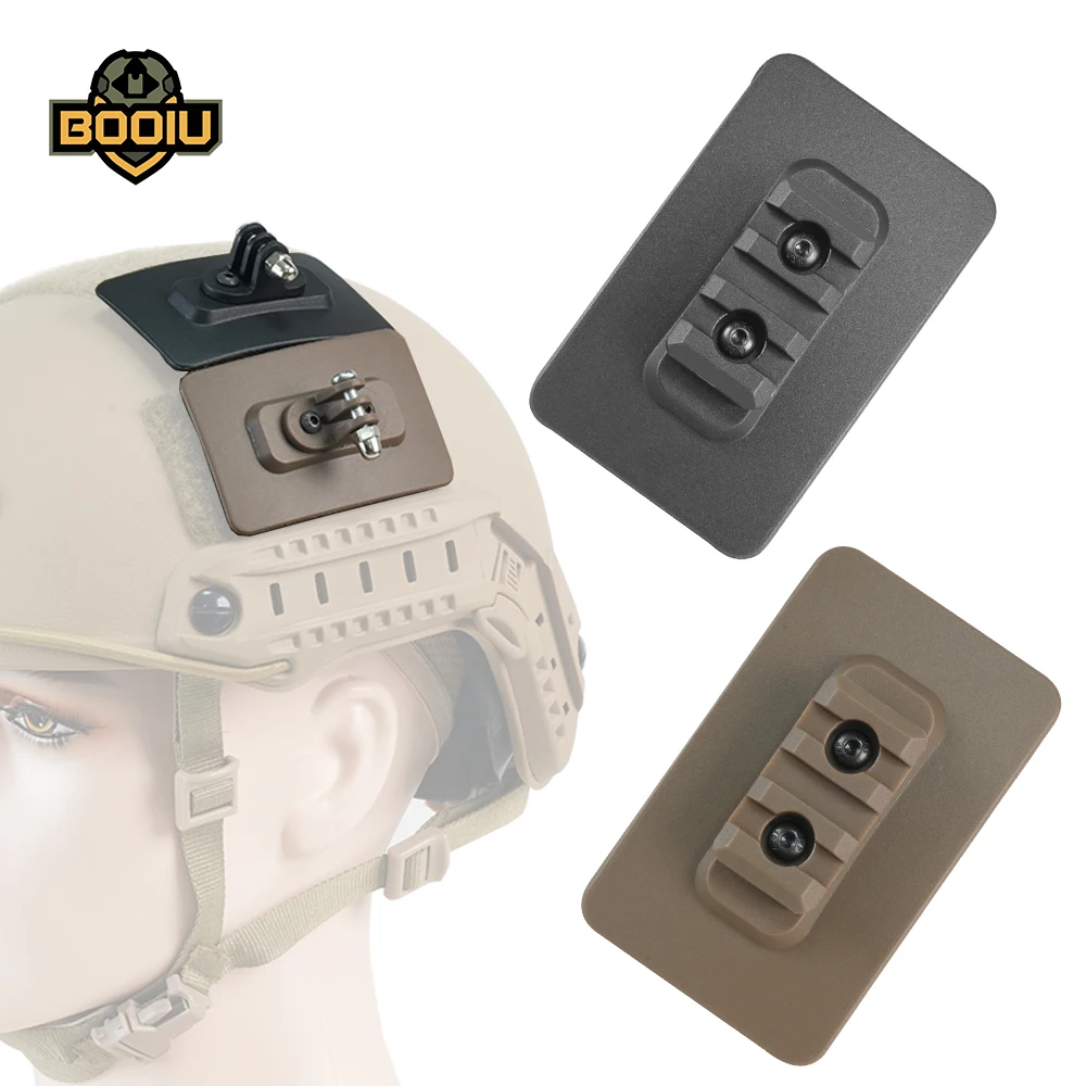 

BOOIU Fast Helmet Base Adapter Фиксированное крепление MICH Helmet M-LOK Go Pro Крепление или подставка Зажим для вспышки Аксессуары для шлема ночного видения