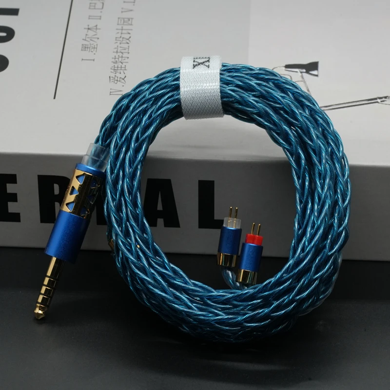 XINHS S90 MoChou 8-Core Graphene Shield Upgrade-Kabel Furukawa OCC 0,78 mm 2Pin MMCX IE900 IEM Kopfhörer-Audiokabel – Detail 3