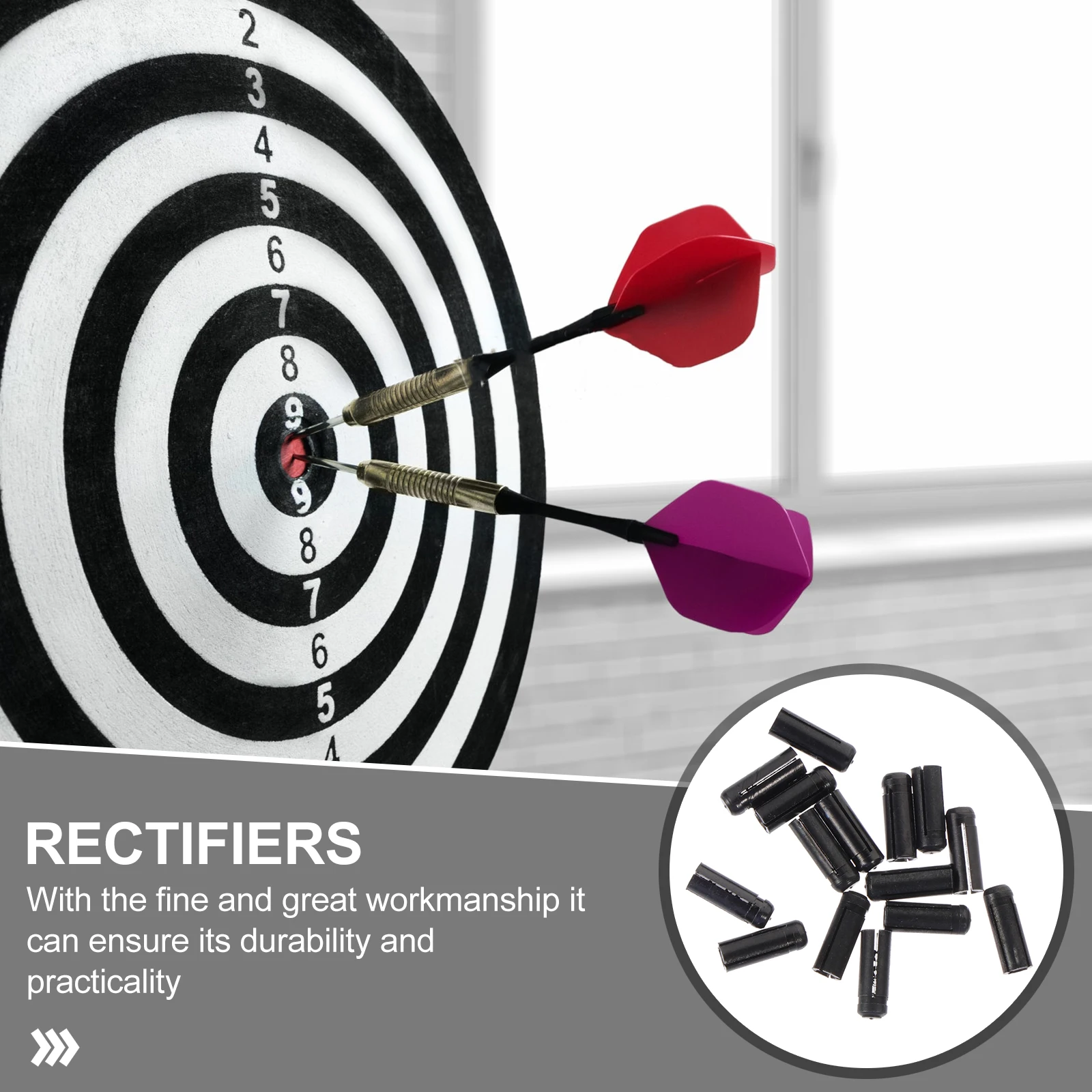 

15 Pcs Flight Dart Wing Protector Protectors for Supplies Black Aluminum Alloy Accessories