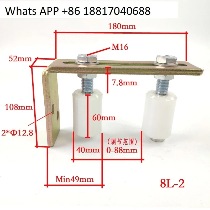 Translation door clamp wheel guide track  hanger wheel positioning by wheel silent smooth