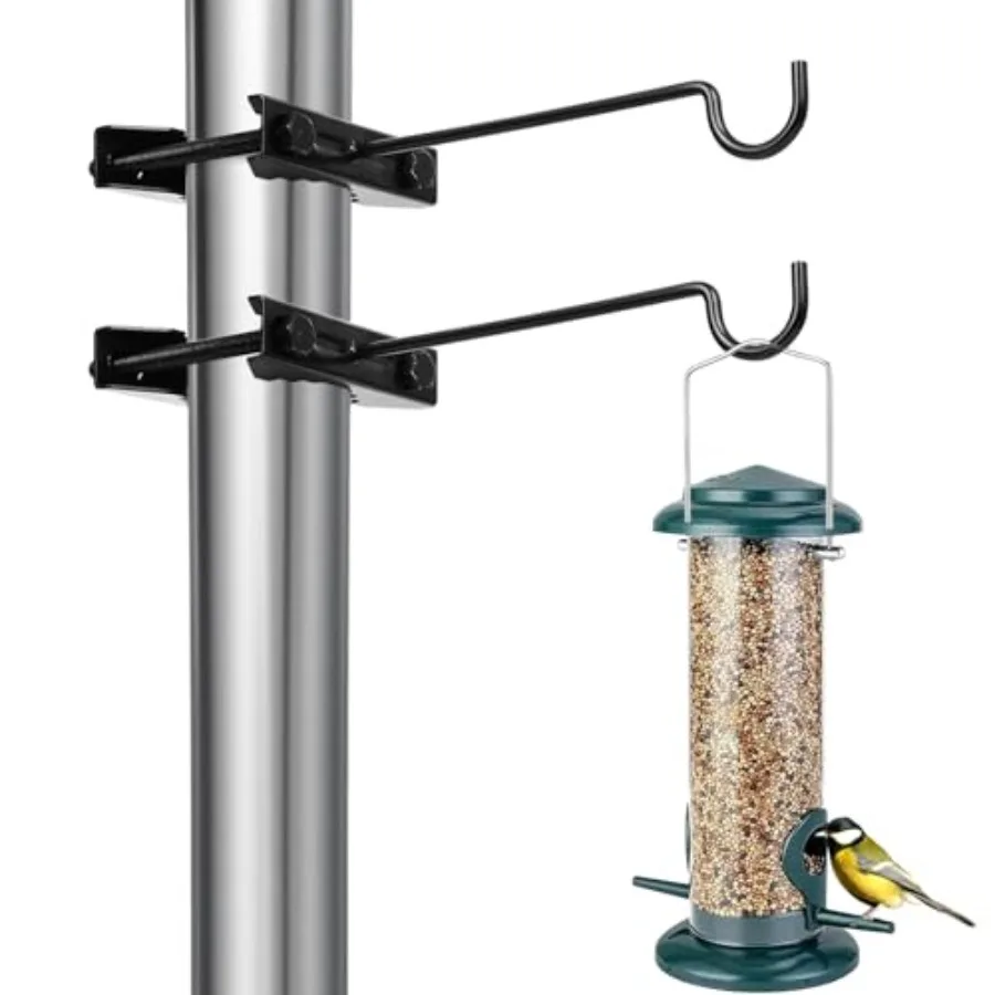 

2-пак. вешалка для кормушки для птиц, металлический зажим, крючок для палубы для перила, уличный подвесной кронштейн для растений, кемпинговый фонарь, стойка