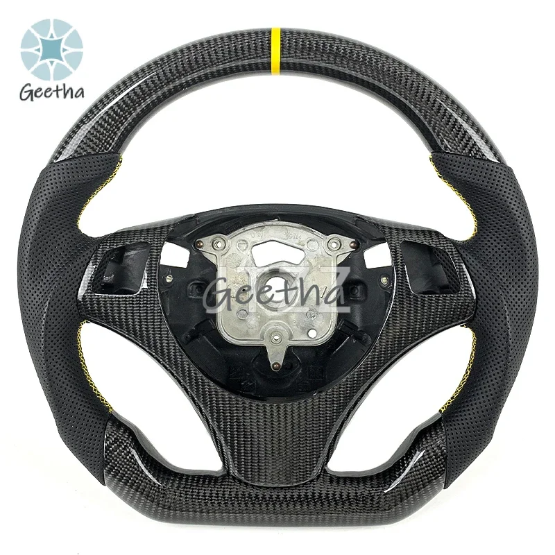 

For BMW E90 E92 E93 E91 F20 F21Steering Wheel Carbon Fiber Customization 2008 2009 2010 2011 2012 Leather Interior Shift Paddles