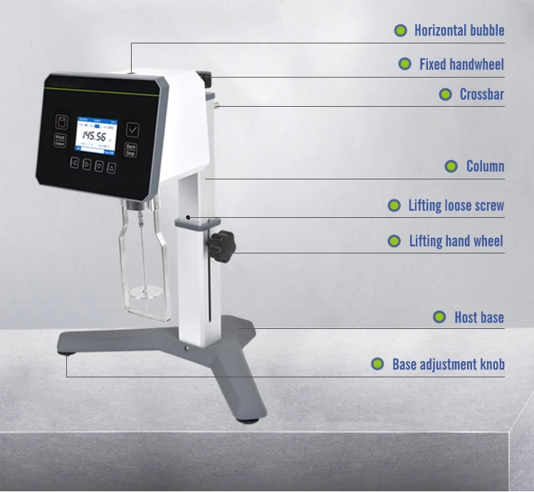 IKEME High Viscosity Digital Laboratory Cosmetics Rotary Viscometer Viscosity Tester Fluid Meter Newton Liquid Viscometer