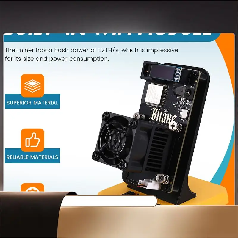 

Bitaxe Gamma 601 BTC Solo Miner BM1370 Asic 1,2TH/S Solo Miner Wifi BTC Miner с открытым исходным кодом-X64A