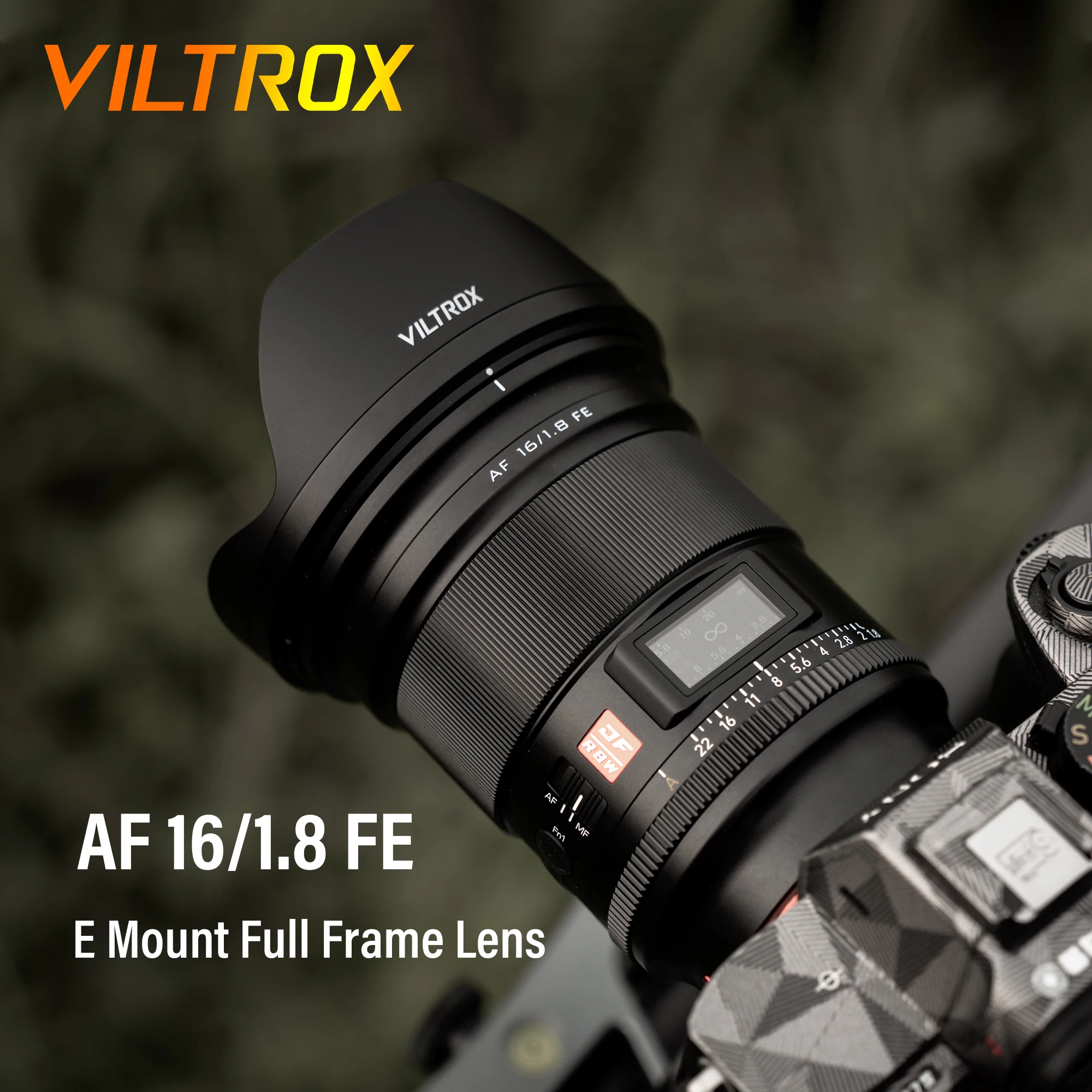 VILTROX 16mm F1.8 for Sony Nikon Camera Lens Full Frame Large Aperture Ultra Wide Angle Auto Focus Astronomical Starry Sky Lens