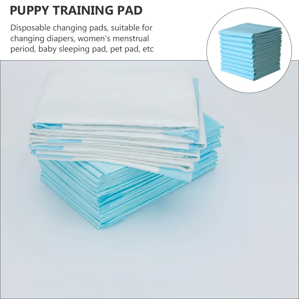 10Pcs Elderly Disposable Underpad Puppy Pee Pad Sheet Protector Changing Mat High Absorption Double Layer Pet Training