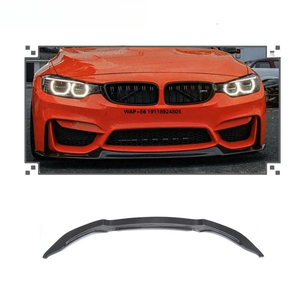 

Fits for F80 M3 F82 F83 M4 14-19 Front Bumper Lip Spoiler Splitter Carbon Fiber