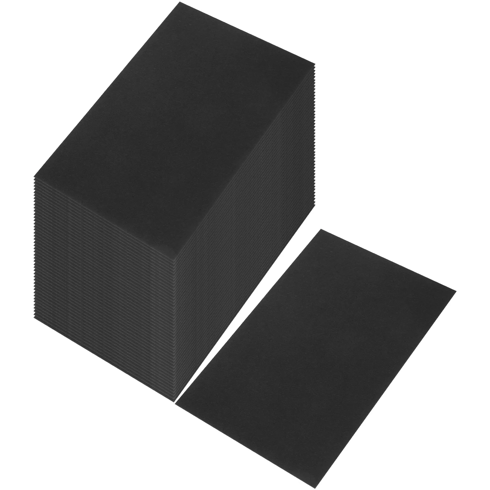 

100pcs Thickened Blank Diy Graffiti Cards Smooth Writing Portable Note Cards For Students Writers Daily Use Message Accessories