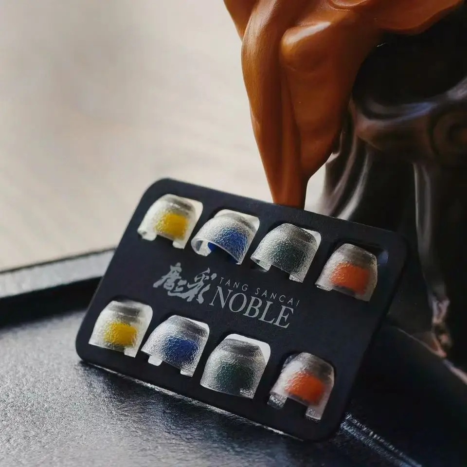 TANGZU Tang Sancai Noble vloeibare siliconen hybride oordopjes roestvrijstalen editie