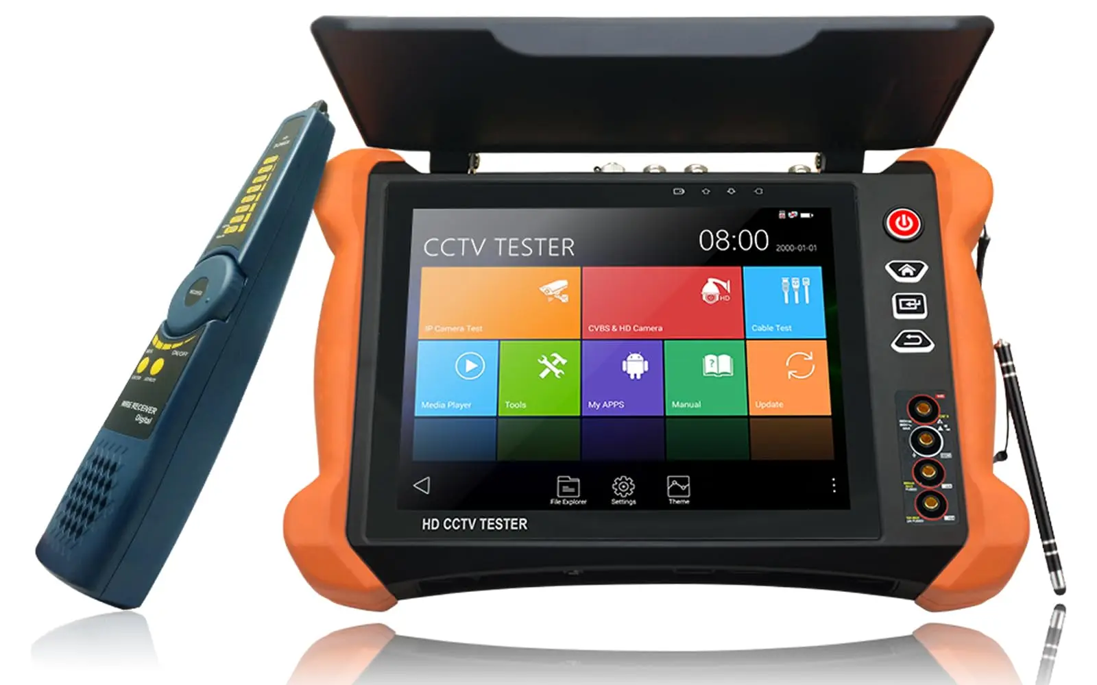 Anpviz 8 Inch CCTV Tester 32MP 12MP IP Camera Tester with PoE+ CCTV Camera Tester-X9-MOVTADHS TVI/CVI/AHD/SDI/CVBS CCTV Monitor
