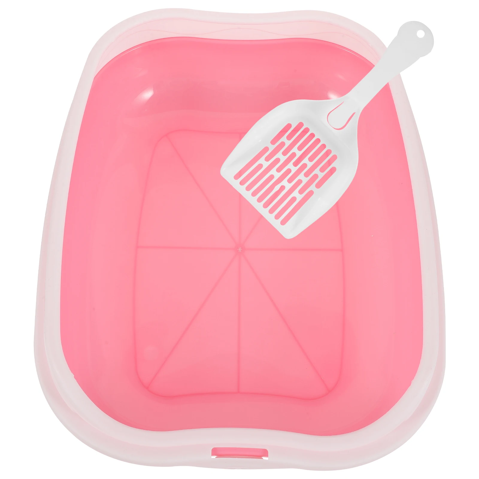 

Large Capacity Open Type Anti Splash Kitten Litter Box Semi Enclosed Cat Toilet Breathable Pet Pan Home Use Pet Shop Cats