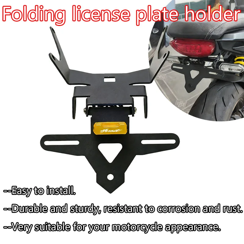 Motorcycle Foldable License Plate Hold@er Tail Tidy Fender Eliminator LED Light For CB1000 R SP Horn&et 750 1000