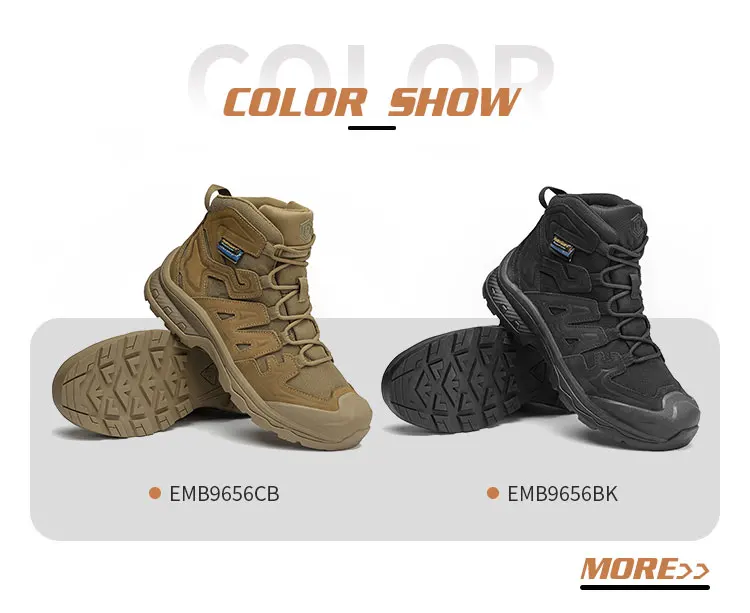 Emersongear Blue Label „Walker“ Taktische Stiefel Combat Airsoft Jagdschuhe Camping Outdoor Wandern Sporttraining Wildleder EU-Größe – Detail 1