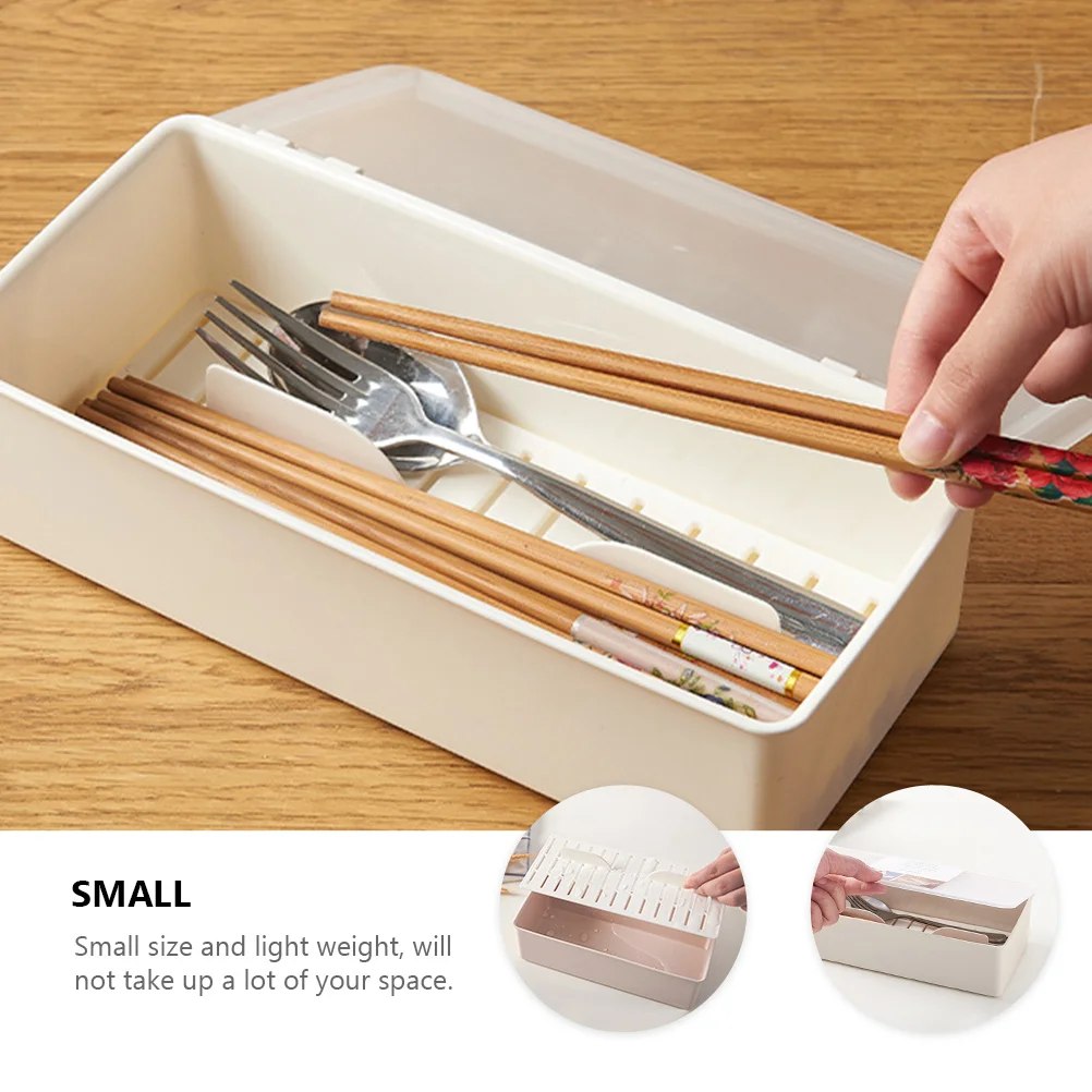 

Plastic Tableware Storage Rack Draining Organizer Spoons Forks Knives Chopsticks Kitchen Gadget Stylish Practical Small