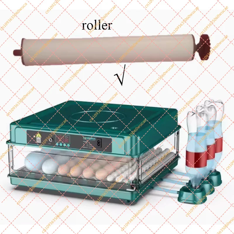 Egg Incubator Turner Roller with Gear, 2.5cm Diameter Shaft for Automatic Egg Hatching Machine Replacement Parts