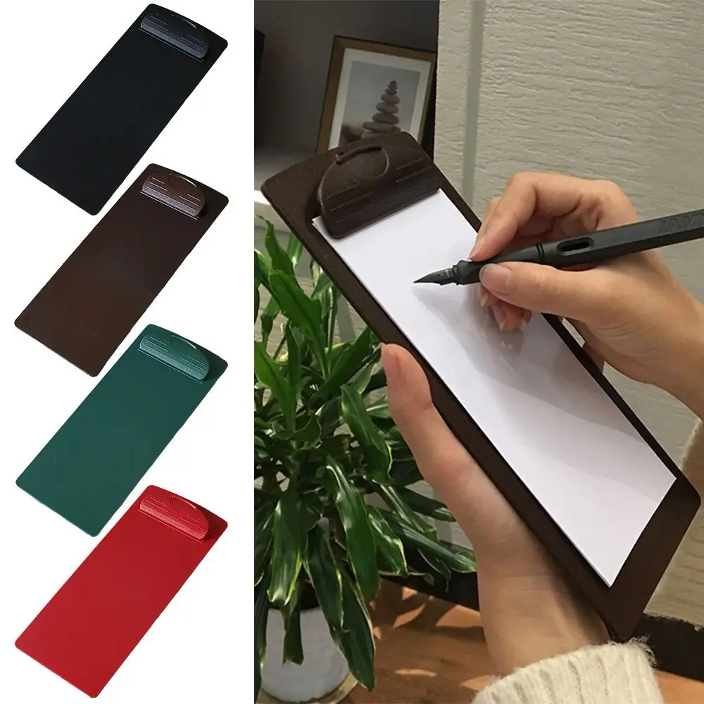 High Quality Plastic Menu Clip Multi-size Multicolor Writing Support Pad Multi-functional Office Document Clips