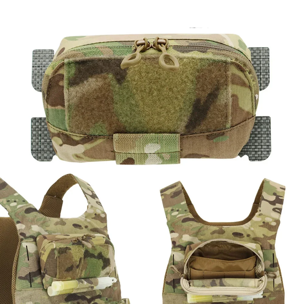 VULPO Tactical FCPC Vest MOLLE Adapt Admin Panel Pouch Chest Expansion Sub Bag Utility Map Pouch For Hunting Airsoft Vest