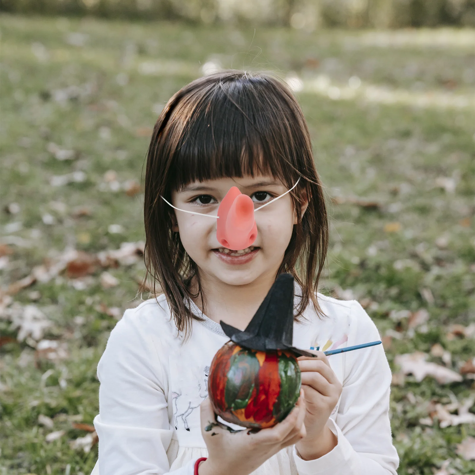 3 szt. Akcesoria do cosplayu - długie sztuczne nosy, elastyczne opaski, rekwizyty na imprezy, kostiumy na Halloween, wielokrotnego użytku