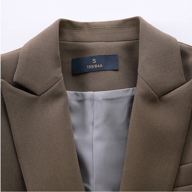 Leisure Blazer Coat Women Outwear 2024 Spring Autumn New Professional Blazer Female Fashion Slim One Button Office Blazer Jacket