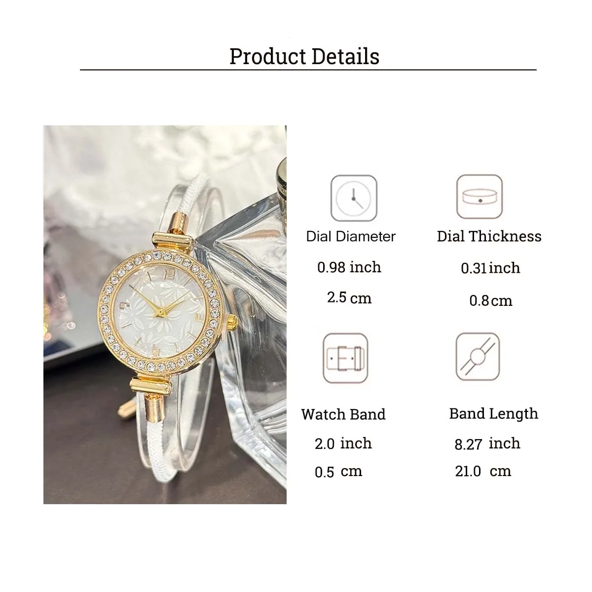 Женские часы с ромбовидным белым циферблатом, многоцветный тканый ремешок, простой индивидуальный дизайн, подходящий для отправки друзьям