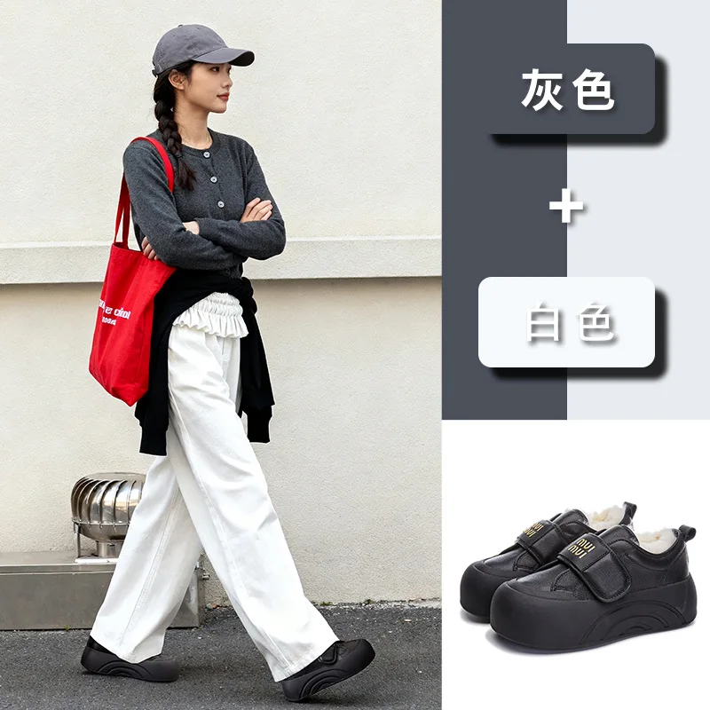 

Casual shoes for women in autumn and winter 2025 new big toe board shoes for women casual thick soled shoes for women