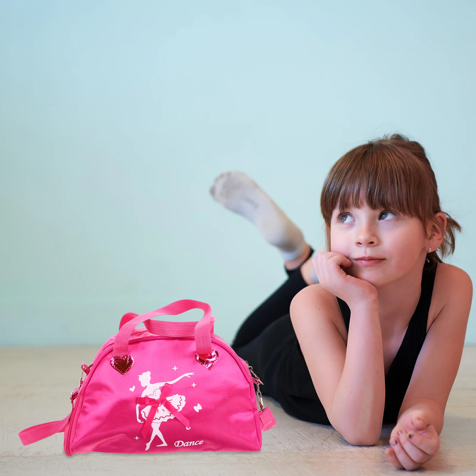 

Kids Dance Backpack Ballet Duffle Bag for Girls Toddler Custom Dress One Shoulder