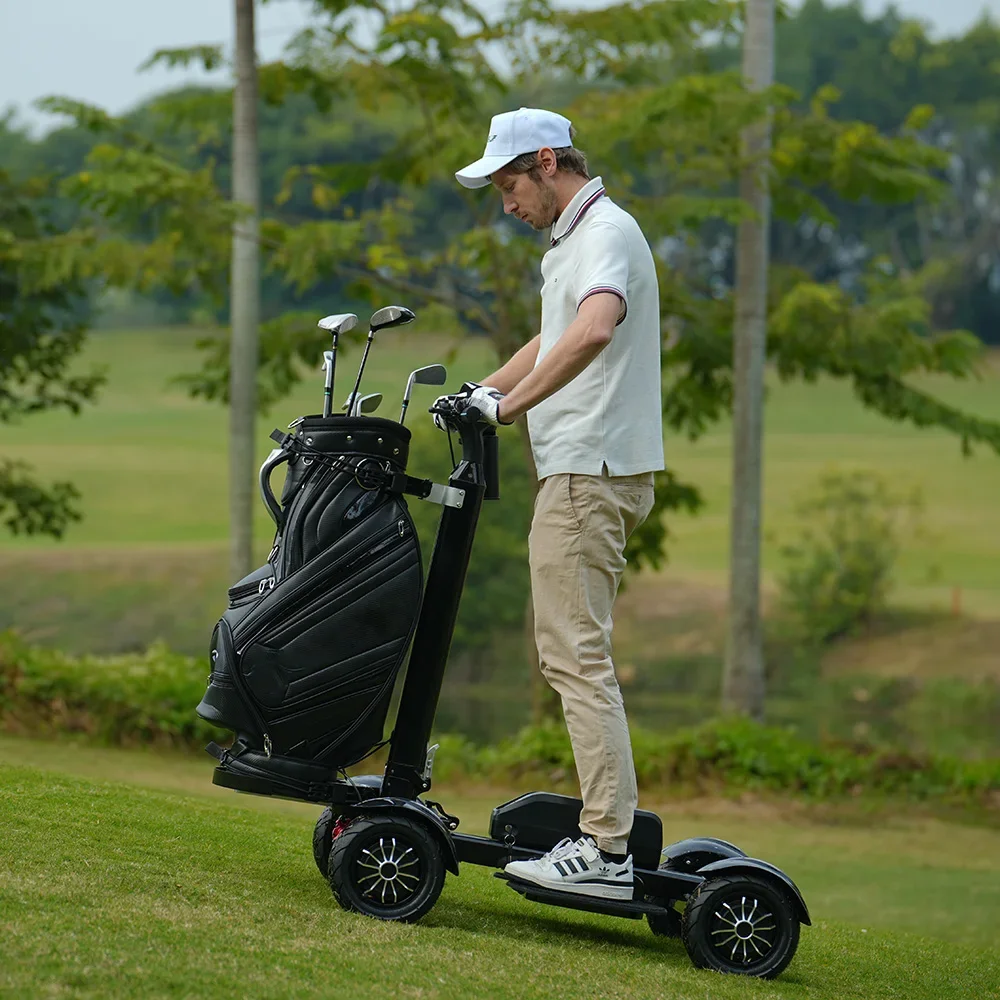 Foldable 2400W Electric Golf Cart 20Ah Long Range Lightweight Portable Electric Golf Scooter for Golf Course