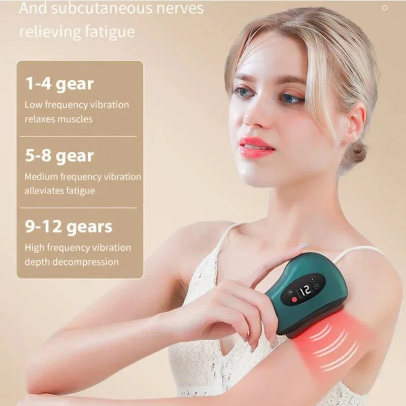 

Bianshi Guasha Plate, Facial Beauty Electric Can Pulling Muscle Guasha Instrument, Meridian Dredging Heating Guasha Plate
