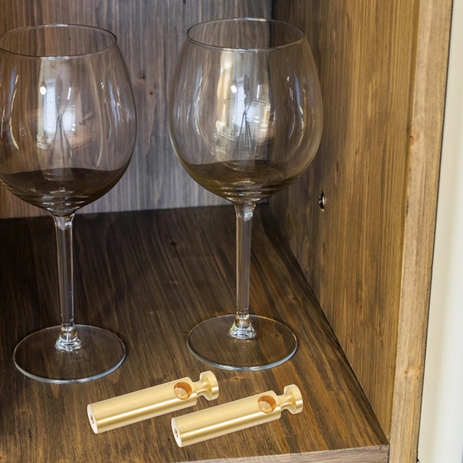 

2 Pcs Cabinet Fence Accessories Guardrail Connectors Deck Railing H rail Brass Posts Hidden Cable Metal Hardware Storage