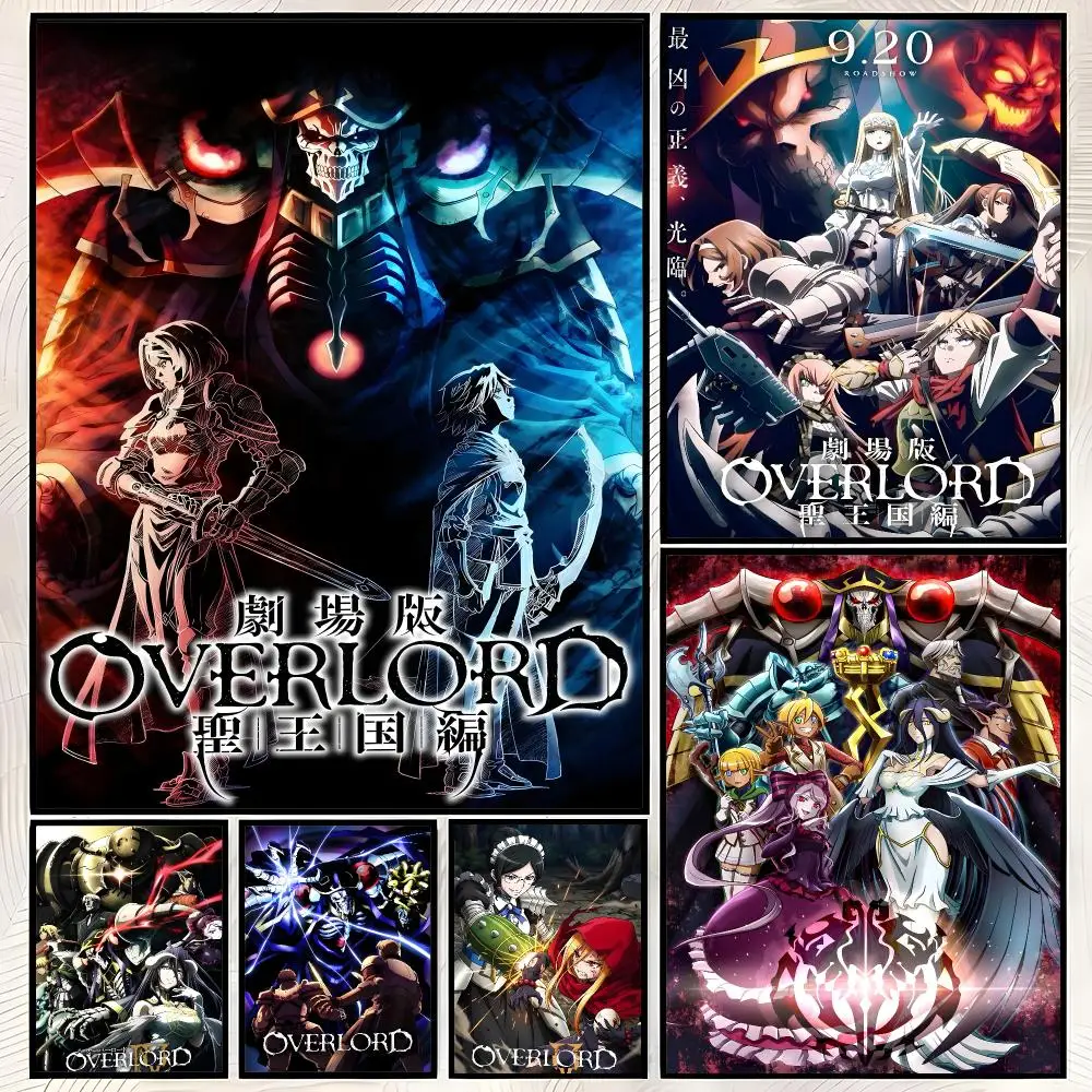 Overlord Albedo Poster Self-Stick HD PP paper Wall Art Poster, Waterproof Decor for Bedroom, Living Room and Home